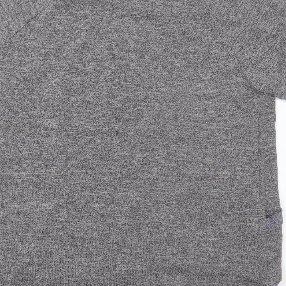 Preworn Womens Grey Round Neck  Polyester Pullover Jumper Size XL