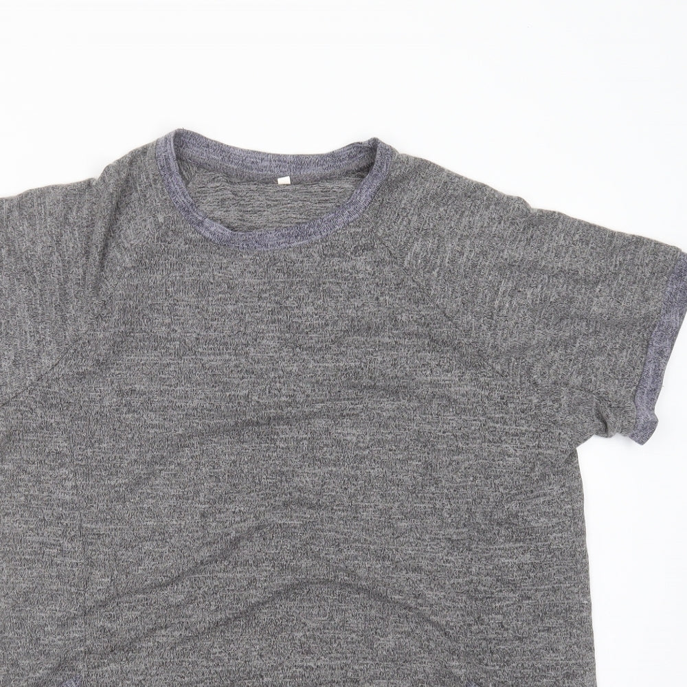 Preworn Womens Grey Round Neck  Polyester Pullover Jumper Size XL