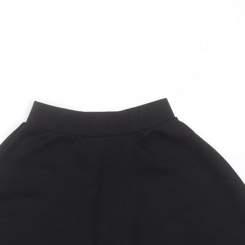 NEXT Girls Black  Polyester Skater Skirt Size 6 Years  Regular  - school