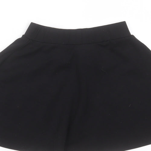 NEXT Girls Black  Polyester Skater Skirt Size 6 Years  Regular  - school