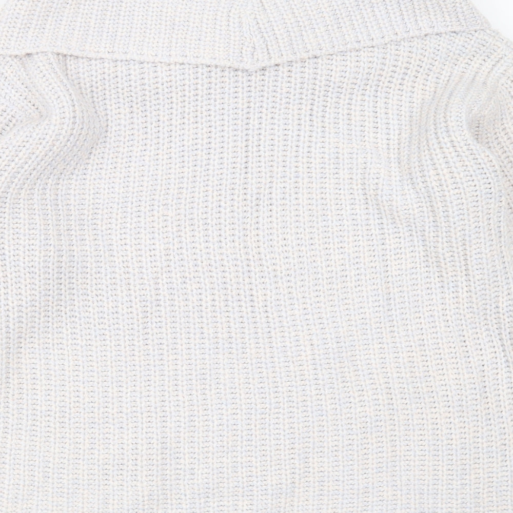 Avenue Womens Blue Roll Neck  Acrylic Pullover Jumper Size 16