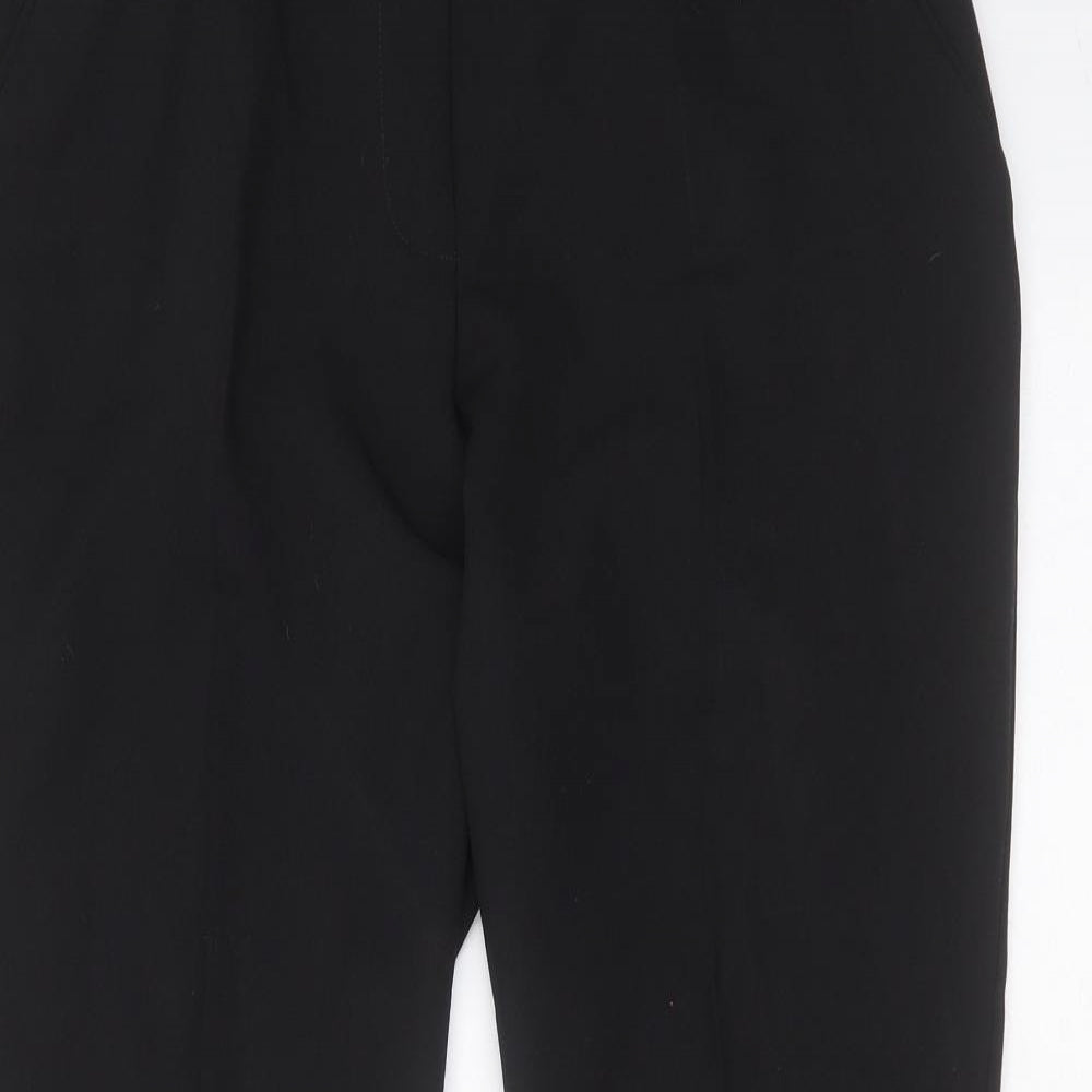 Primark Womens Black  Polyester Trousers  Size 14 L29 in Regular Zip