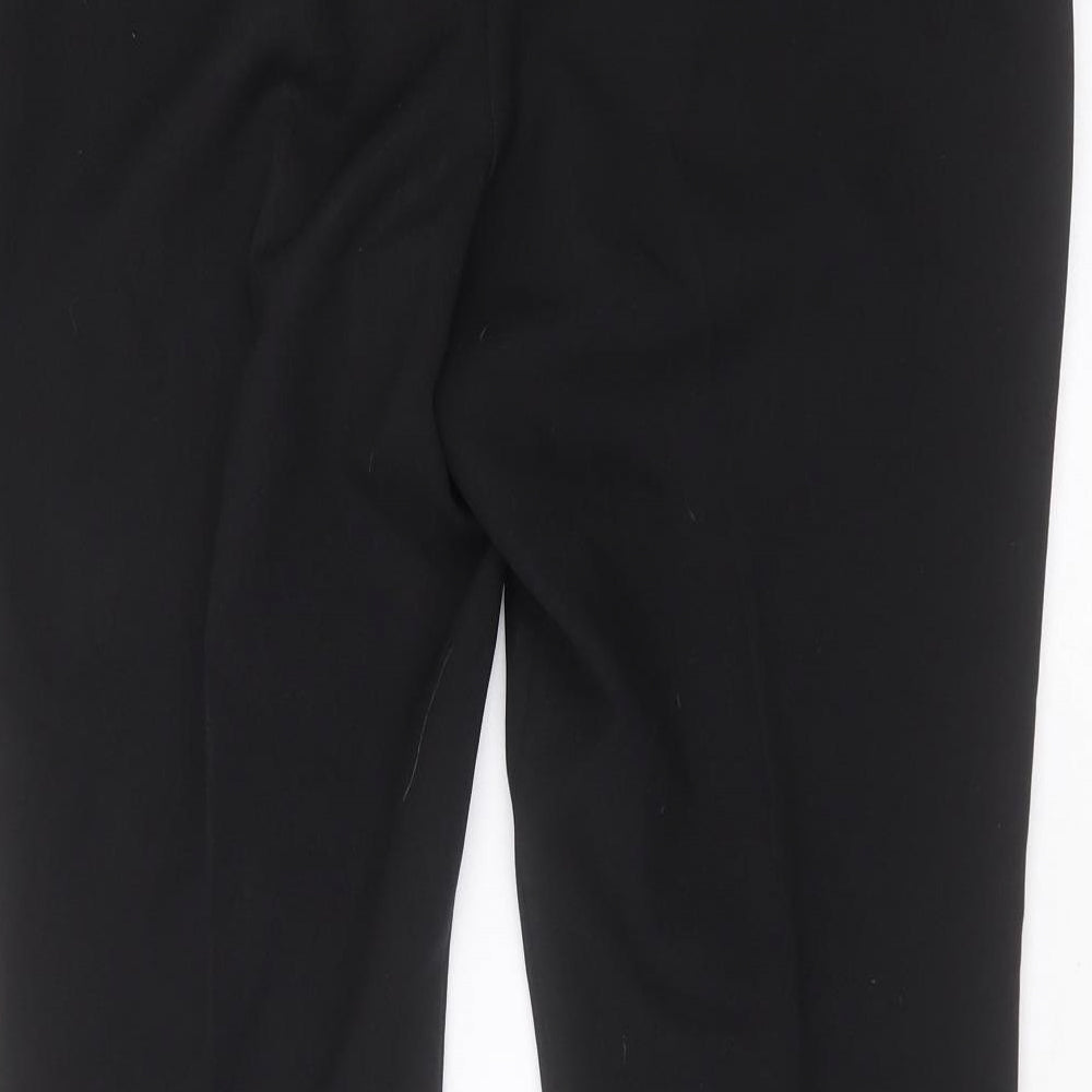 Primark Womens Black  Polyester Trousers  Size 14 L29 in Regular Zip