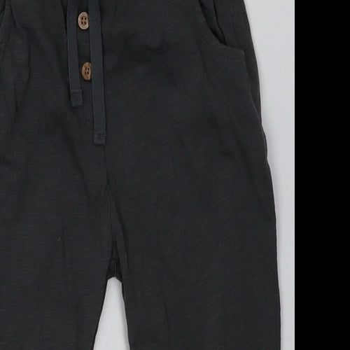 NEXT Girls Grey  Cotton Jogger Trousers Size 2 Years  Regular Tie