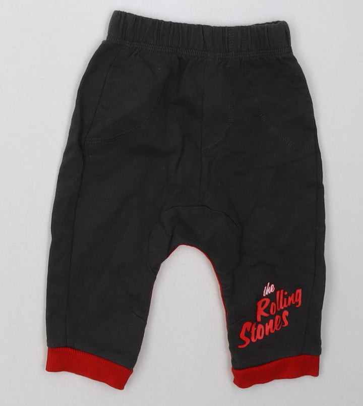 George Boys Grey Cotton Capri Trousers Size 3-6 Months - The Rolling Stones
