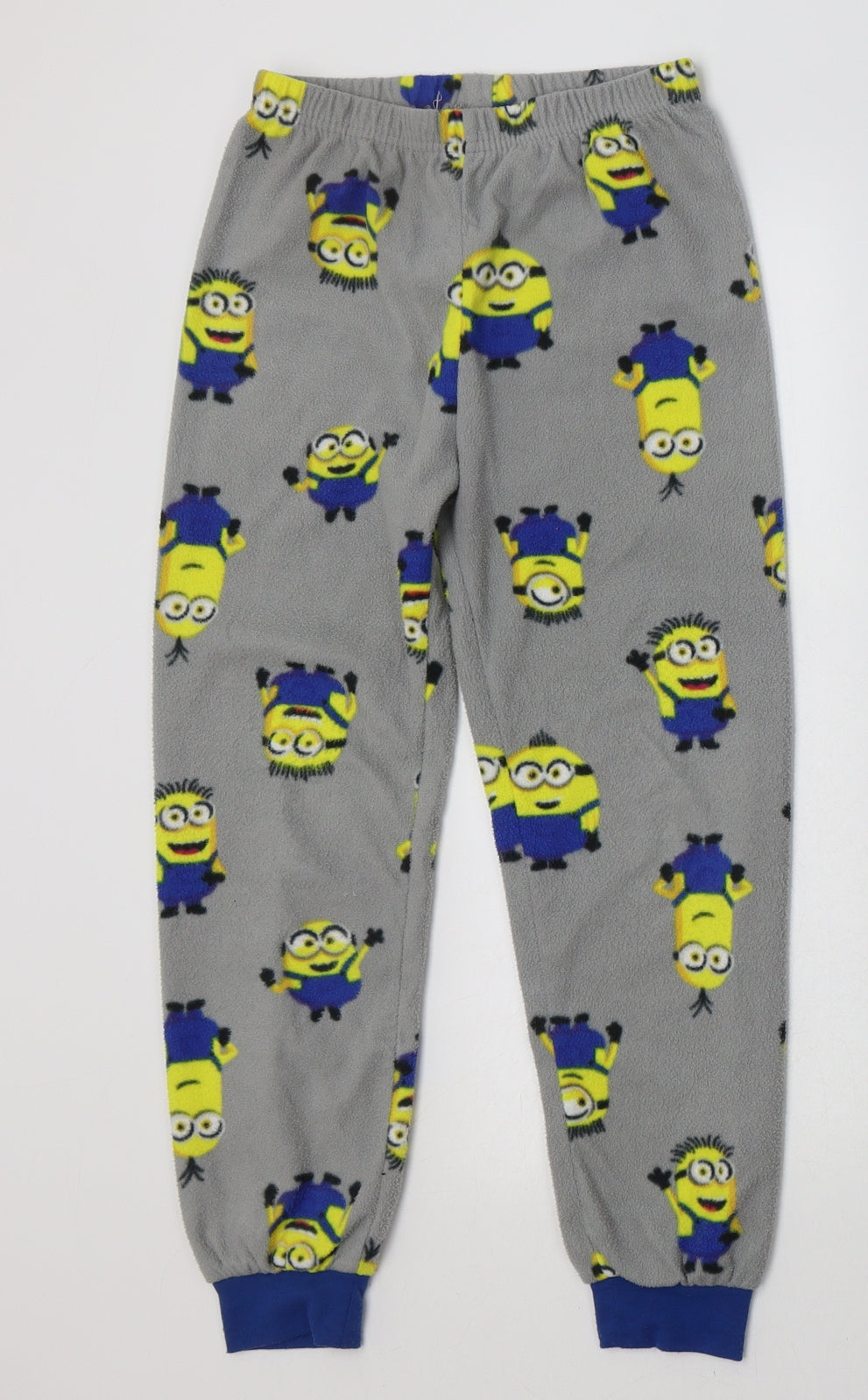 Primark Boys Blue Geometric Polyester  Pyjama Set Size 7-8 Years  Pullover - Minions