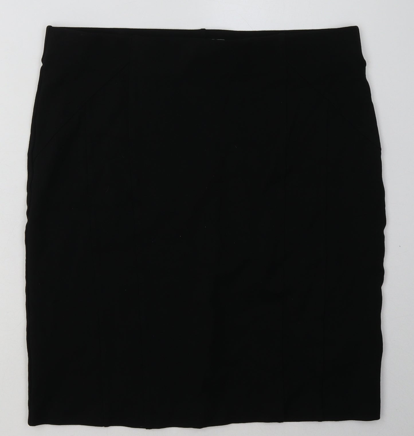 Debenhams Womens Black  Viscose A-Line Skirt Size 16