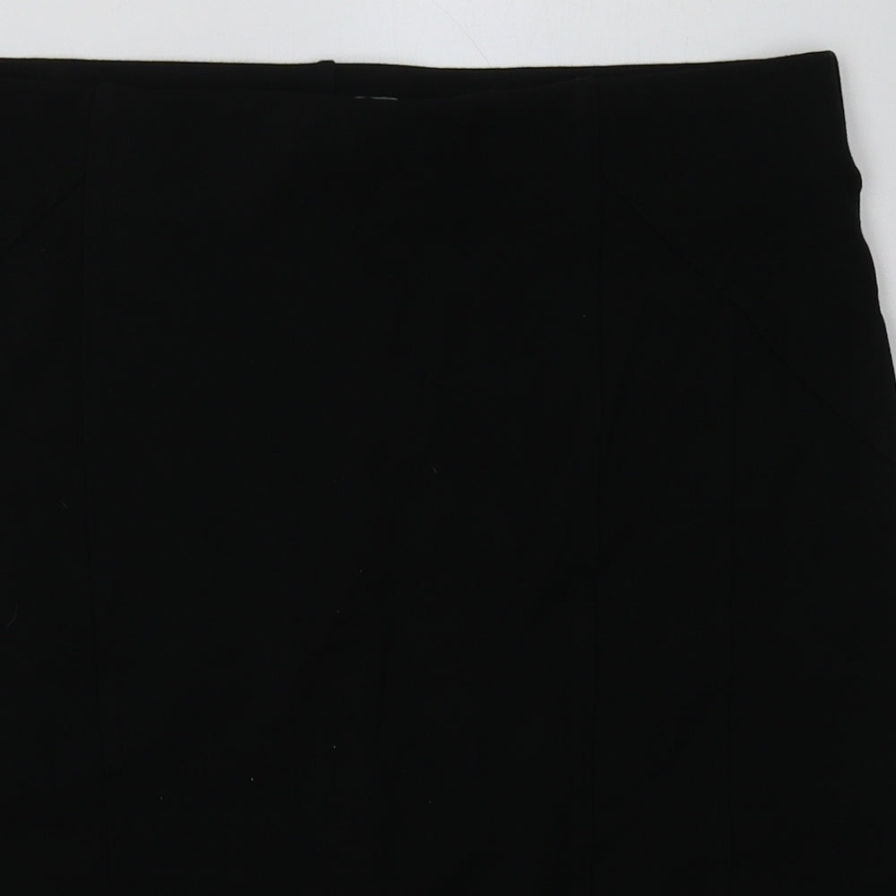 Debenhams Womens Black  Viscose A-Line Skirt Size 16