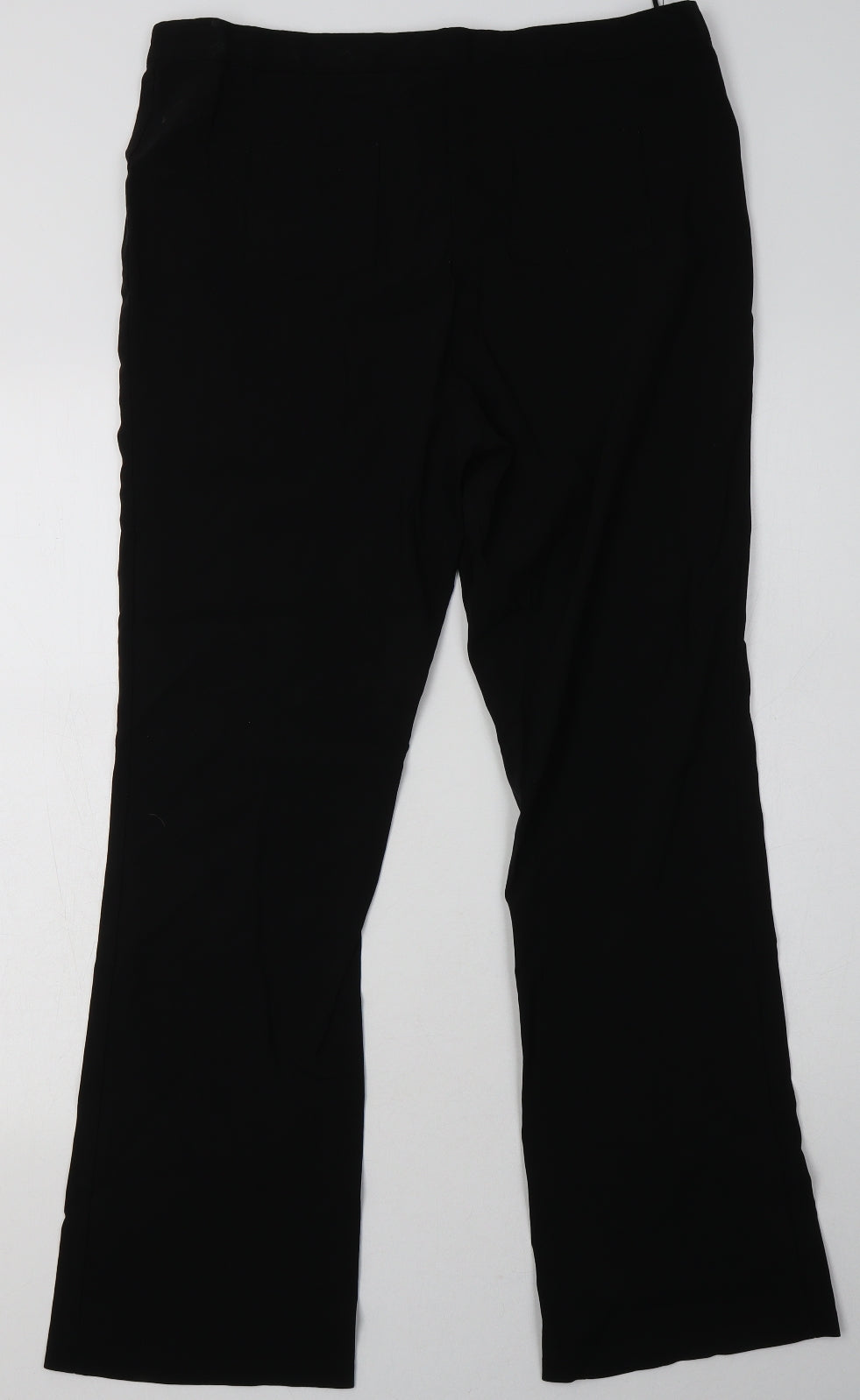 Select Womens Black  Viscose Trousers  Size 16 L32 in Regular Button