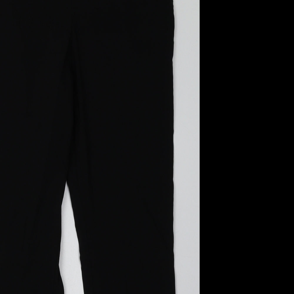 Select Womens Black  Viscose Trousers  Size 16 L32 in Regular Button