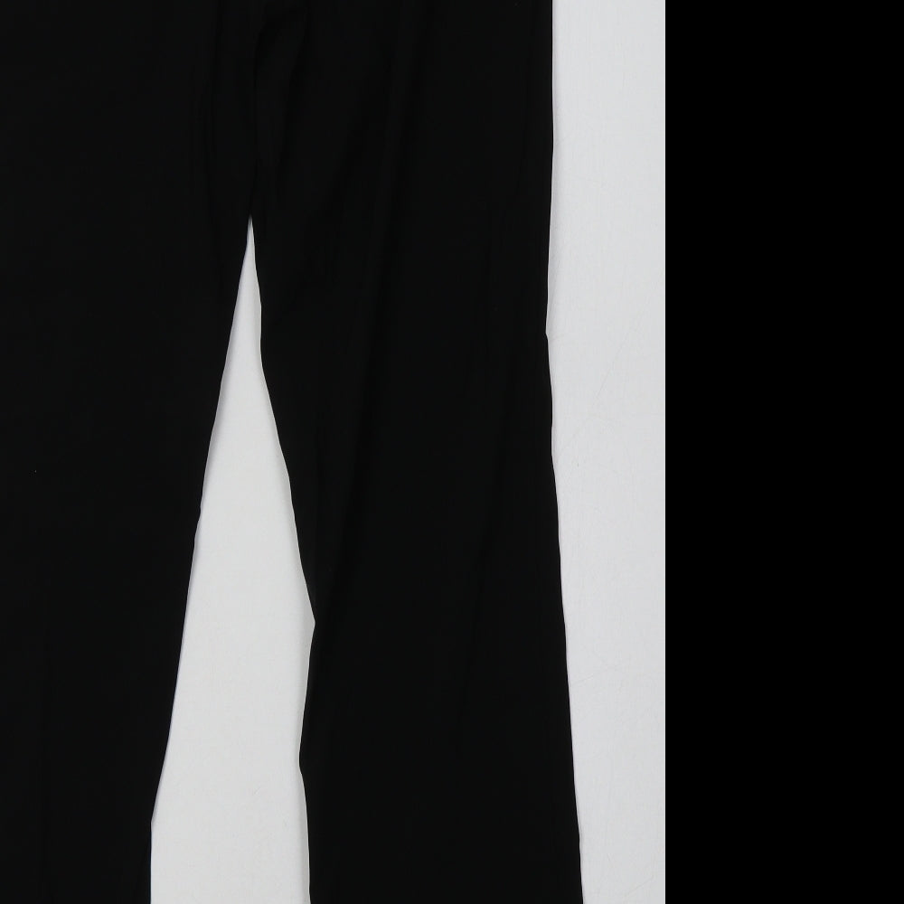 Select Womens Black  Viscose Trousers  Size 16 L32 in Regular Button