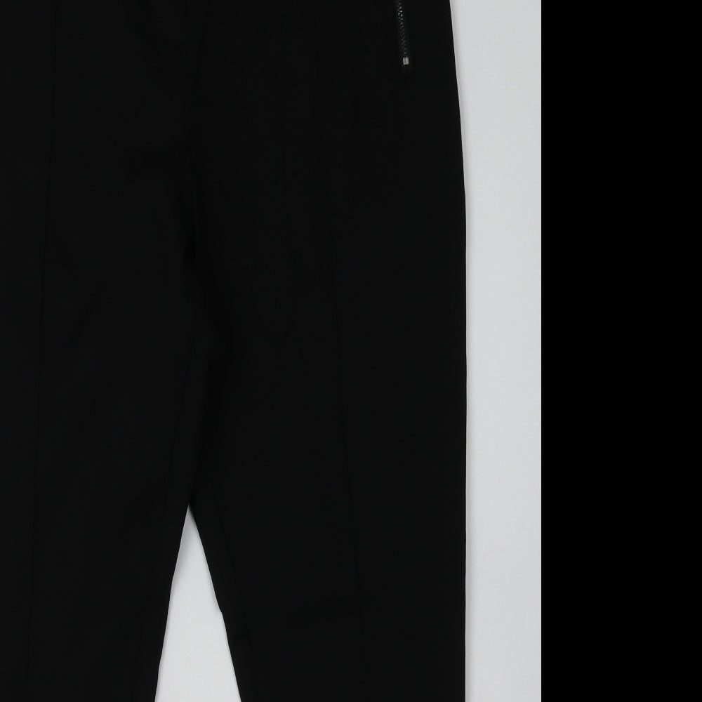 George Womens Black  Viscose Trousers  Size 16 L31 in Regular Button