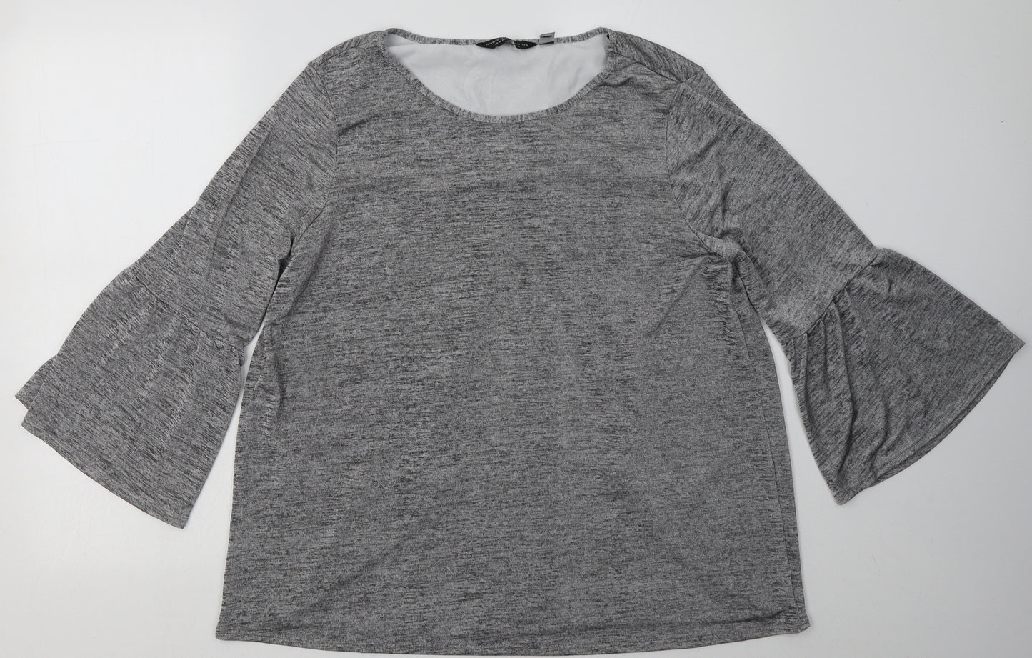 Dorothy Perkins Womens Grey  Polyester Pullover Sweatshirt Size 16  Pullover