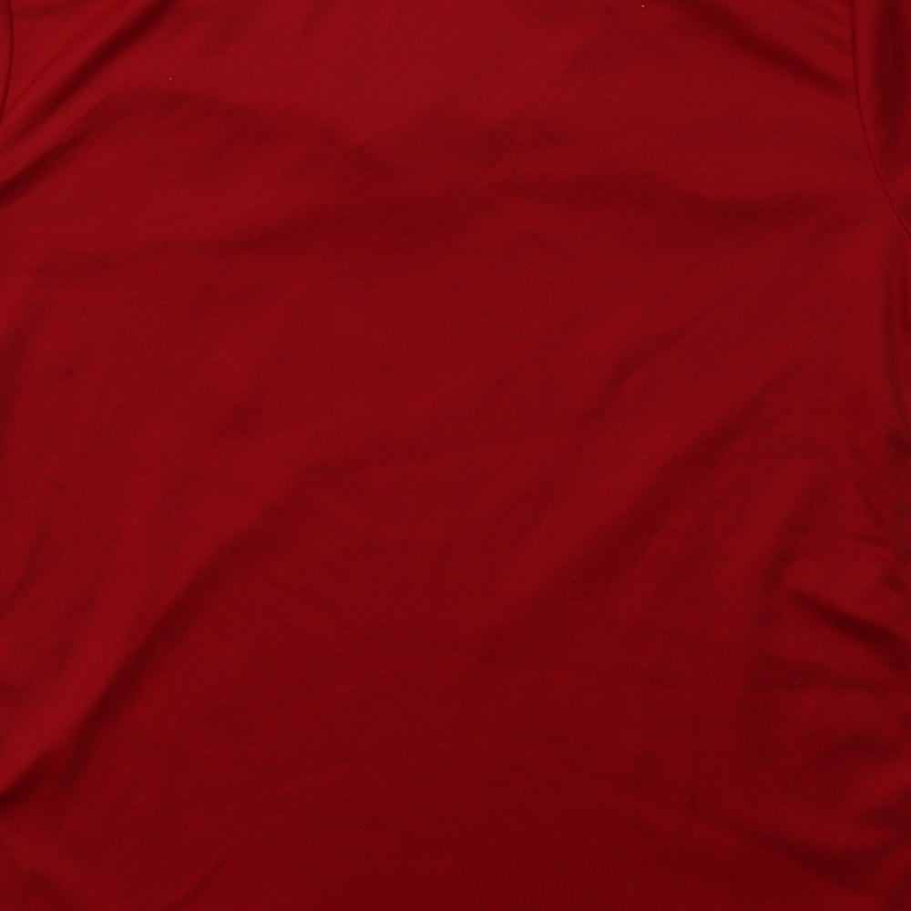 Joma Boys Red  Polyester Basic T-Shirt Size 6 Years Crew Neck Pullover - Swansea City AFC