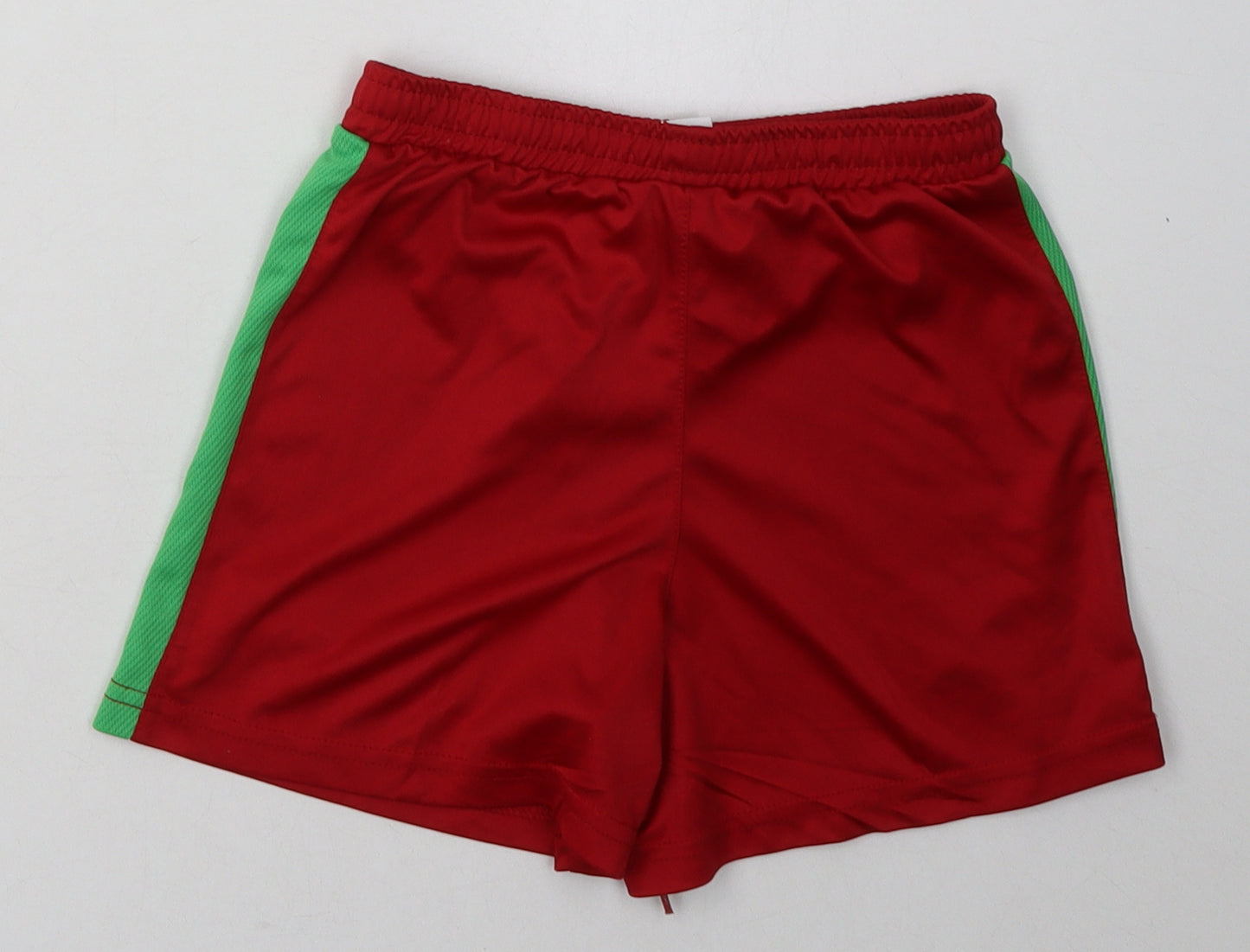 Joma Boys Red  Polyester Sweat Shorts Size 6 Years  Regular Tie - Swansea City AFC