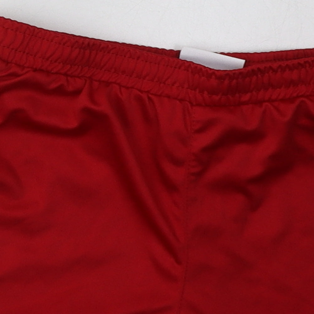 Joma Boys Red  Polyester Sweat Shorts Size 6 Years  Regular Tie - Swansea City AFC