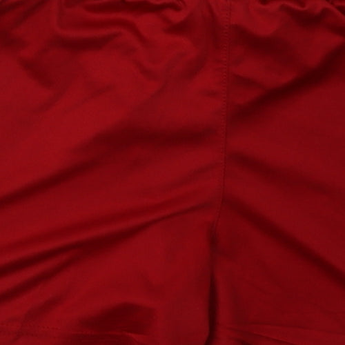 Joma Boys Red  Polyester Sweat Shorts Size 6 Years  Regular Tie - Swansea City AFC