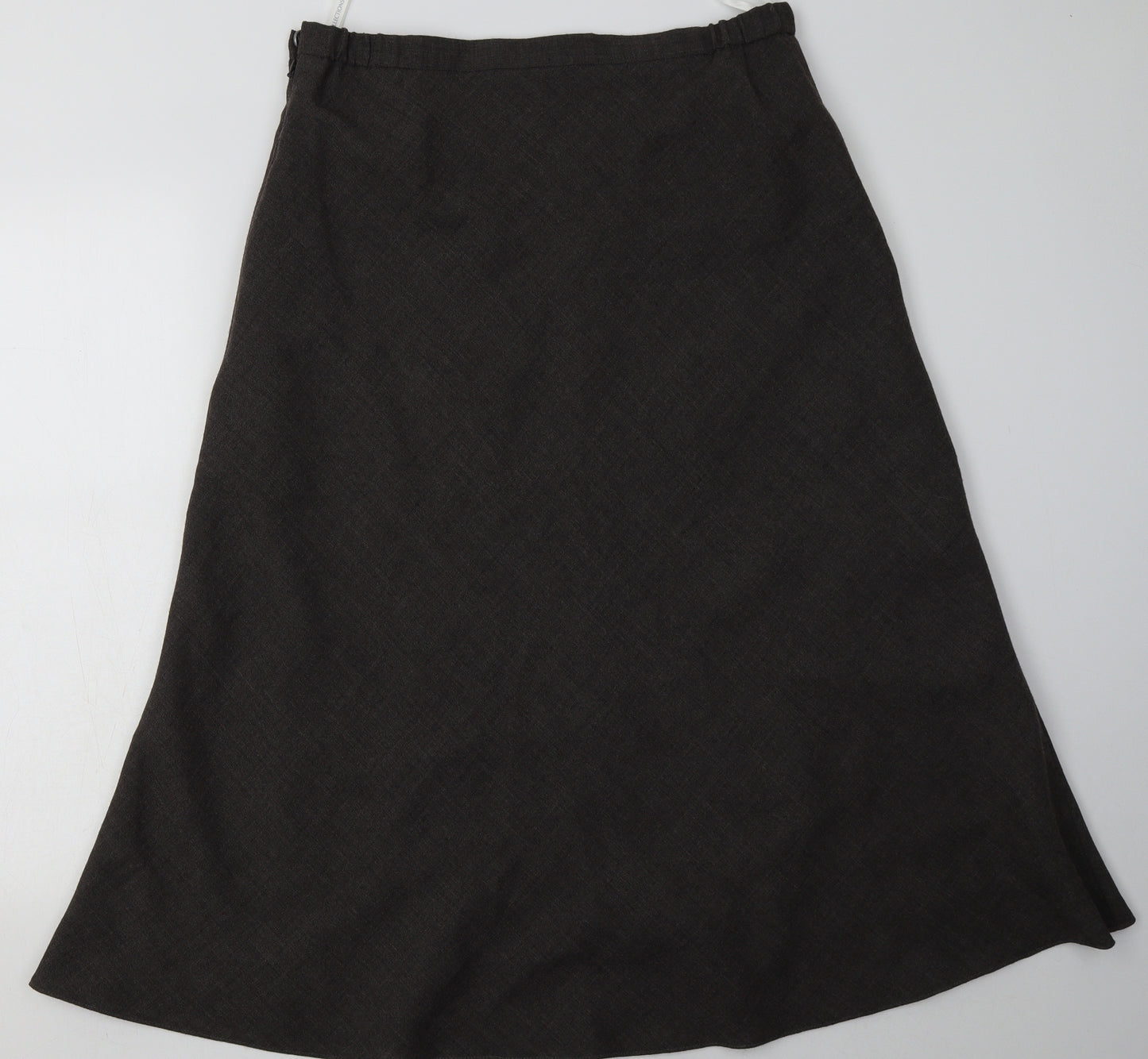 Cotswold Collections Womens Brown  Polyester A-Line Skirt Size 16   Button