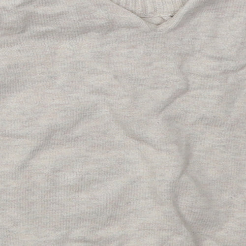 Sainsburys Girls Beige Floral Cotton Basic Casual Size 0-3 Months Crew Neck Button