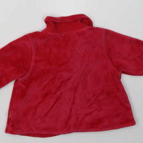 Pumpkin Patch Girls Red   Basic Jacket Jacket Size 3-6 Months   Buckle
