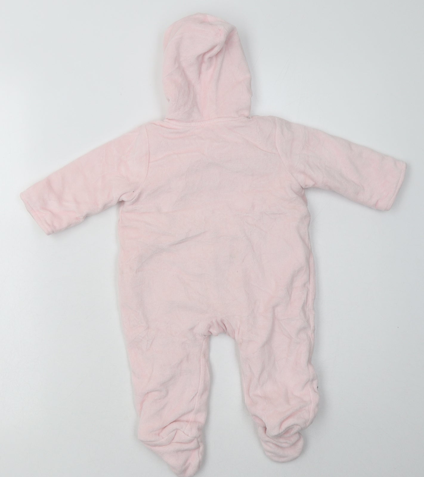 pep&co Girls Pink  Cotton Babygrow One-Piece Size 3-6 Months  Buckle