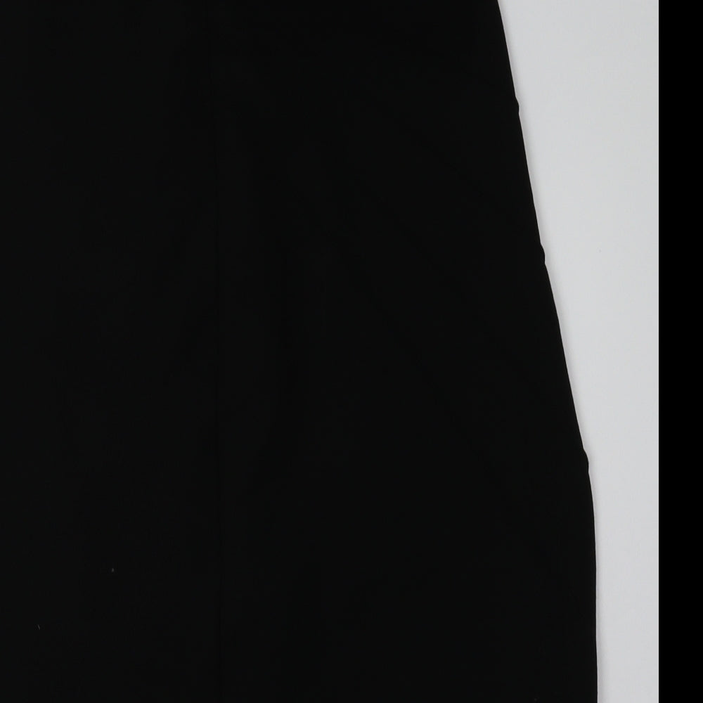 Marks and Spencer Womens Black  Polyester A-Line Skirt Size 16