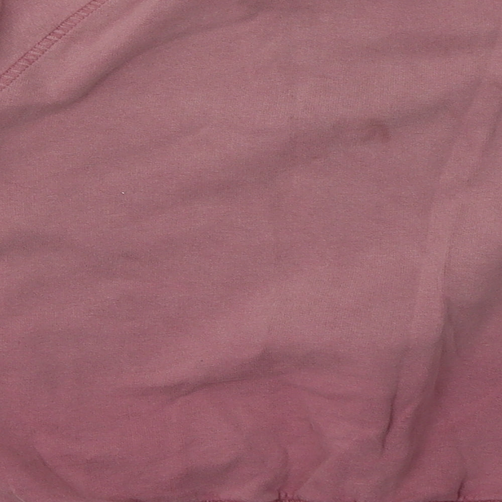 NEXT Girls Pink  Cotton Pullover Sweatshirt Size 8 Years  Pullover - Star Print