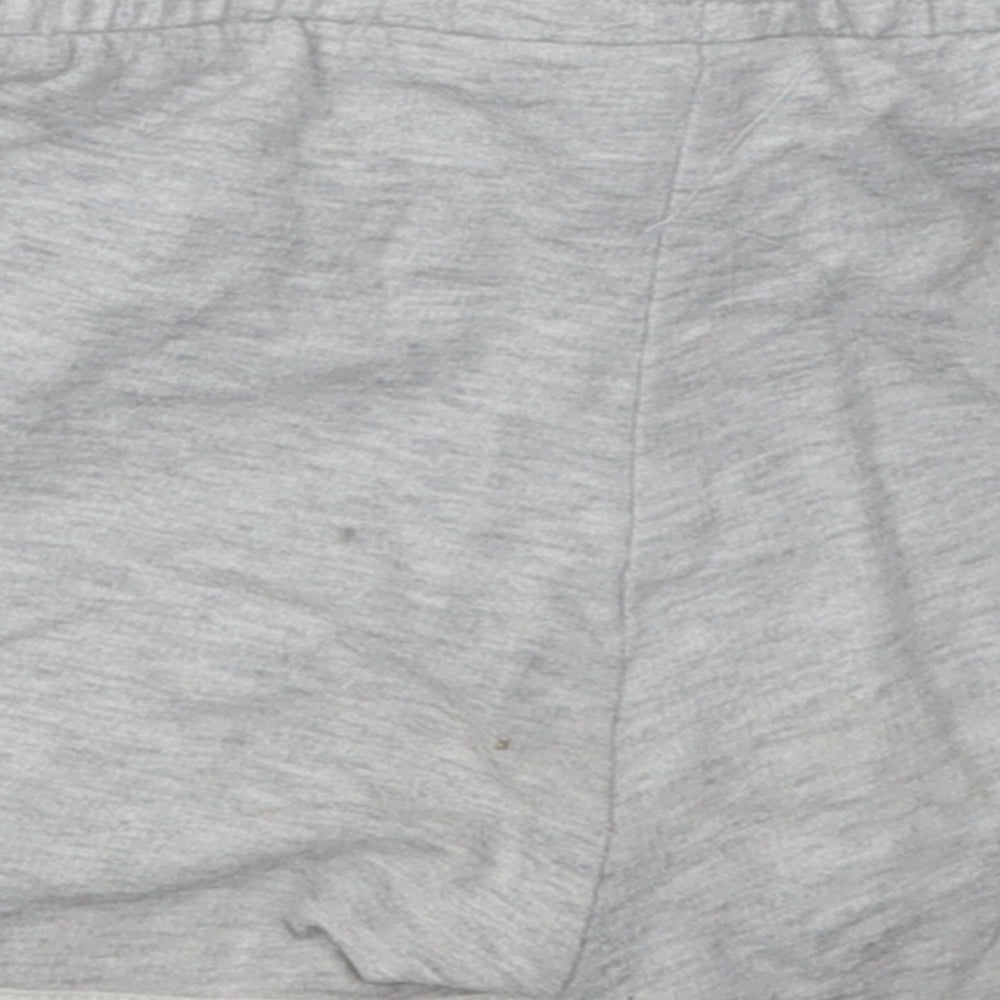 F&F Girls Grey  Cotton Sweat Shorts Size 8-9 Years  Regular Tie