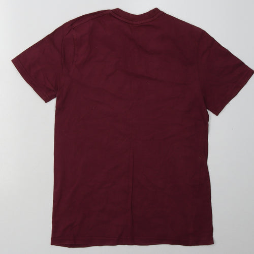 apparel Womens Purple  Cotton Basic T-Shirt Size L Crew Neck - San Francisco