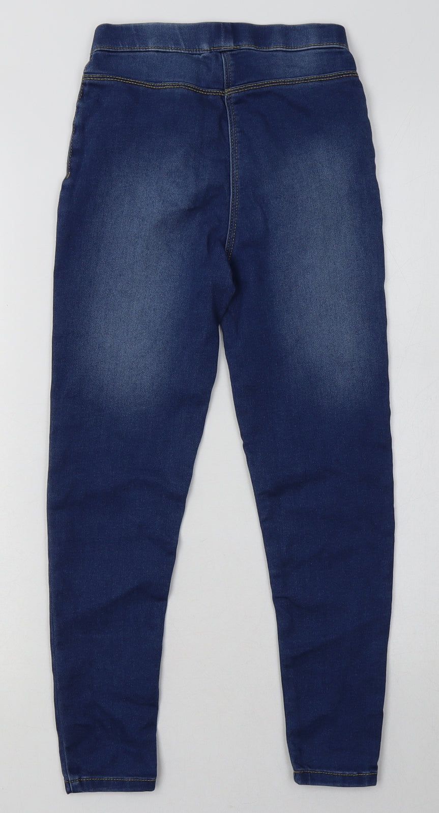 George Girls Blue  Cotton Jegging Trousers Size 8-9 Years  Regular