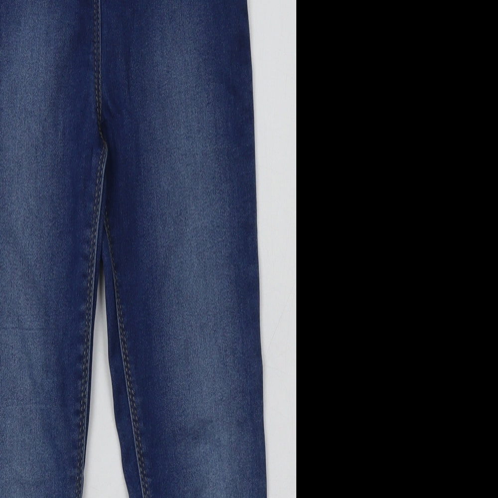 George Girls Blue  Cotton Jegging Trousers Size 8-9 Years  Regular