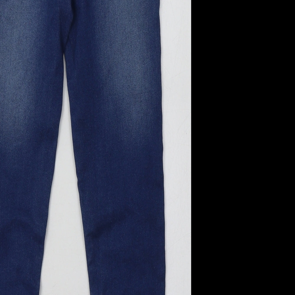 George Girls Blue  Cotton Jegging Trousers Size 8-9 Years  Regular