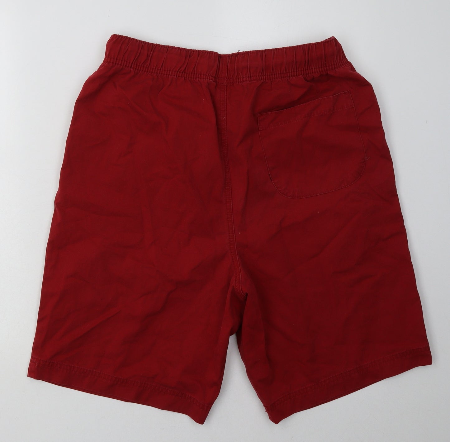 Foster's Mens Red  Cotton Bermuda Shorts Size L L12 in Regular Tie