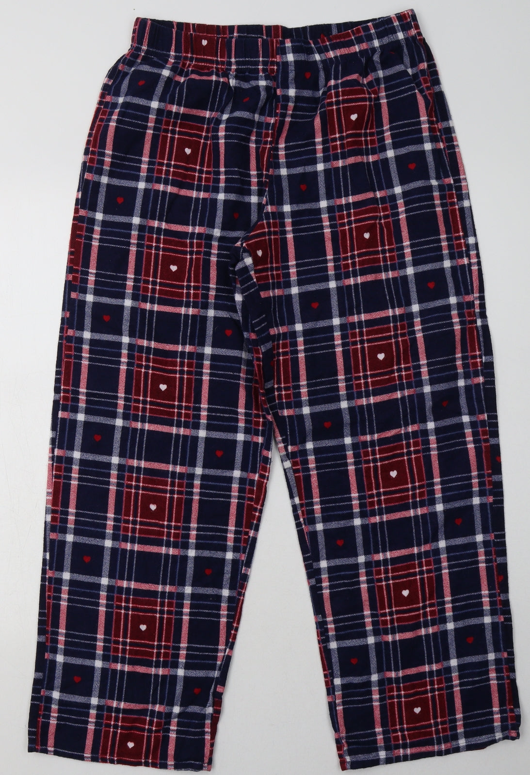 sleep in Womens Blue Check Cotton  Pyjama Pants Size 12