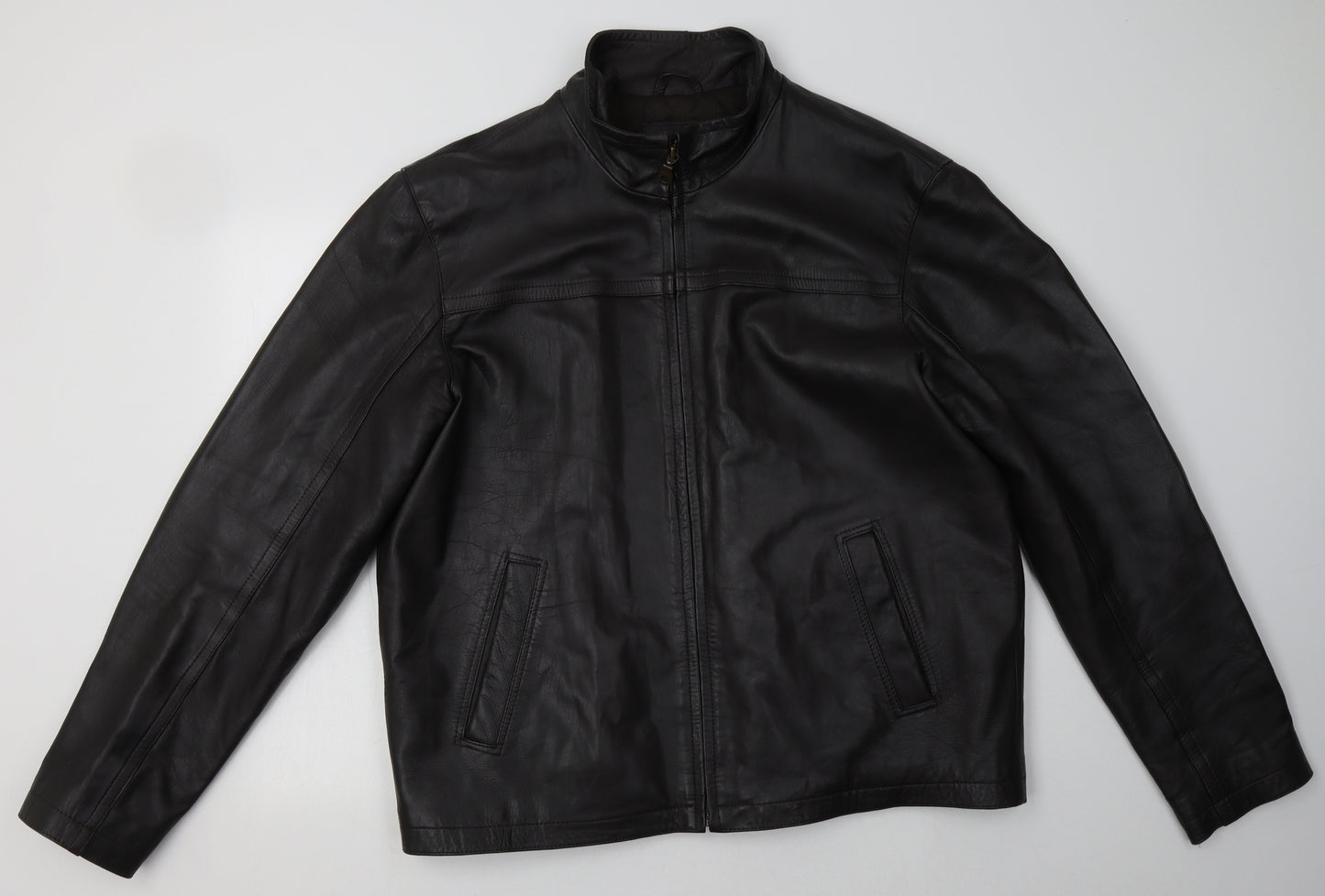 John Lewis Mens Black   Jacket  Size XL  Zip