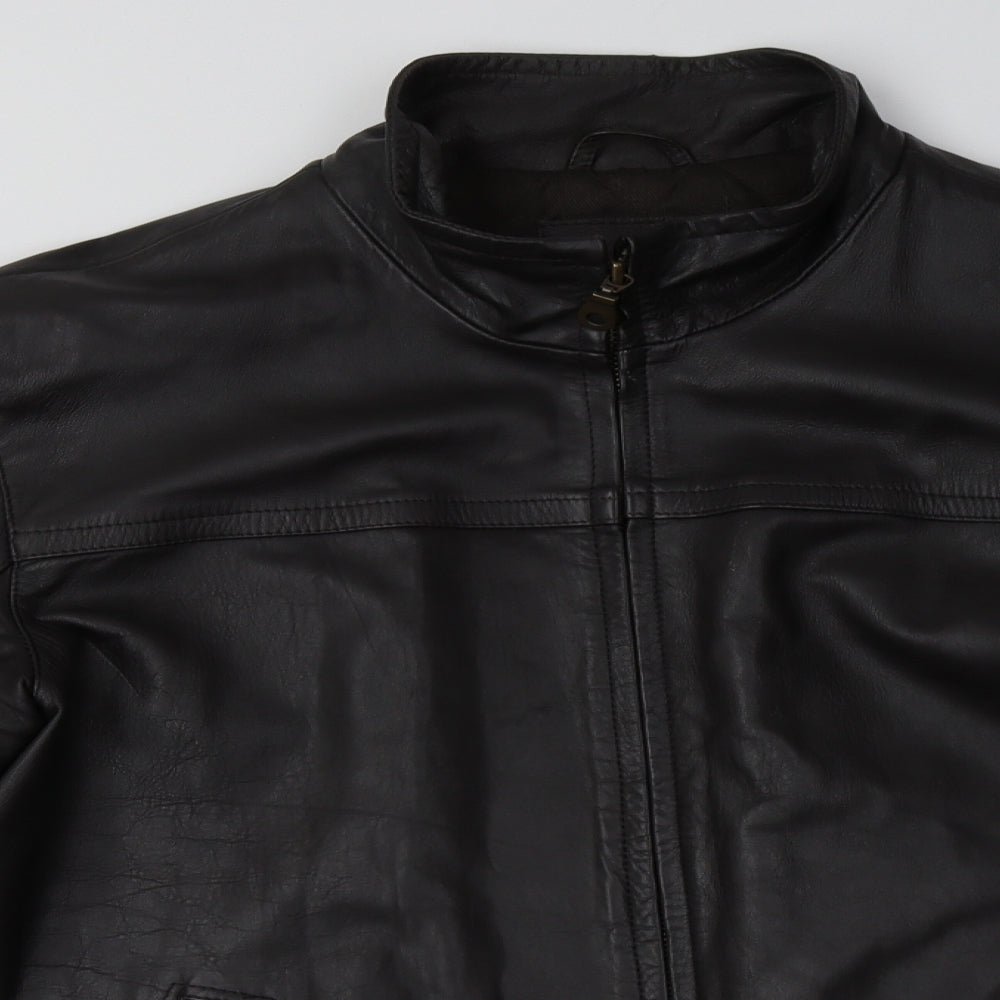 John Lewis Mens Black   Jacket  Size XL  Zip
