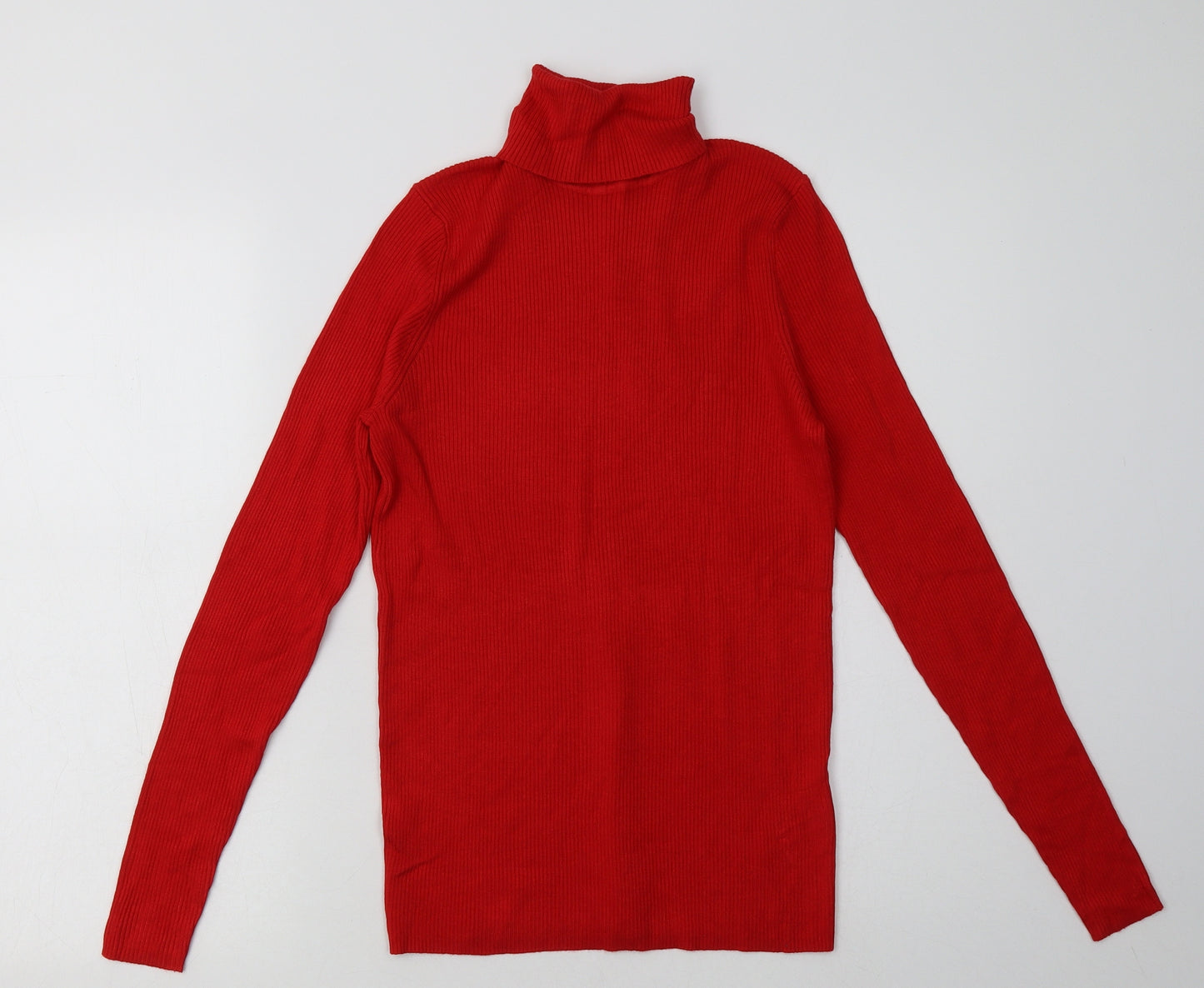 Marks and Spencer Womens Red  Viscose Pullover Sweatshirt Size 14  Pullover