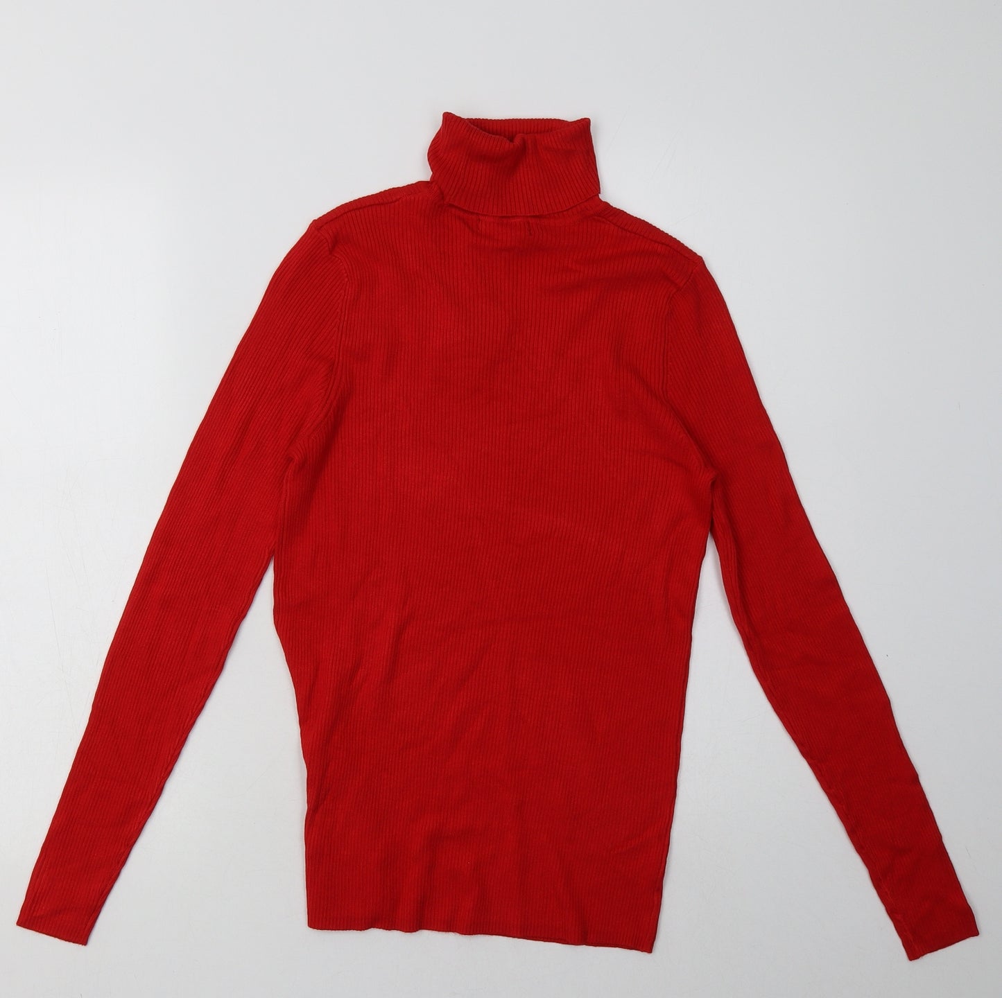 Marks and Spencer Womens Red  Viscose Pullover Sweatshirt Size 14  Pullover