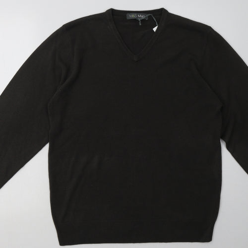 Marks and Spencer Mens Grey  Acrylic Pullover Sweatshirt Size M