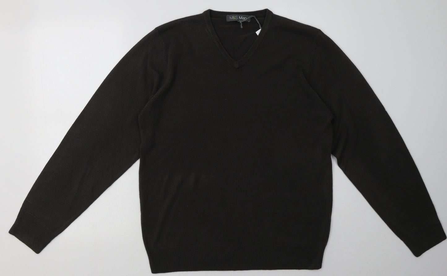 Marks and Spencer Mens Grey  Acrylic Pullover Sweatshirt Size M