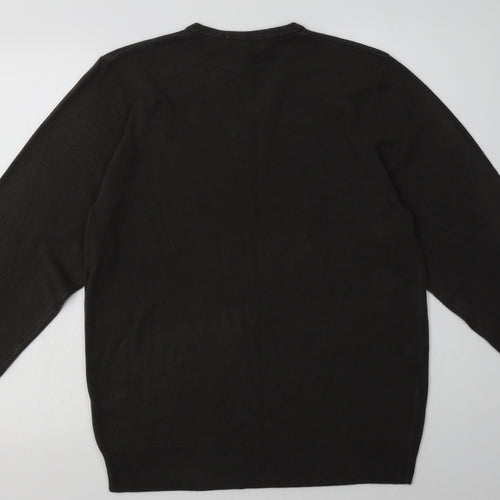Marks and Spencer Mens Grey  Acrylic Pullover Sweatshirt Size M