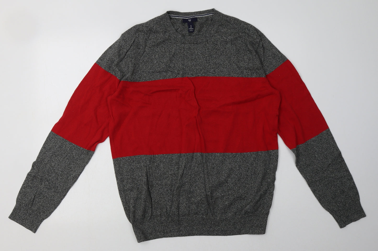 Gap Mens Red Striped Cotton  Sweatshirt Size L