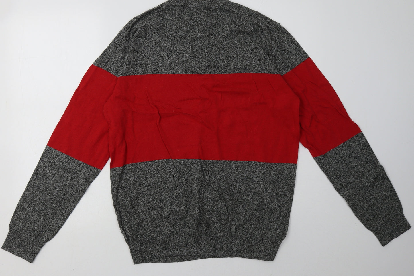 Gap Mens Red Striped Cotton  Sweatshirt Size L