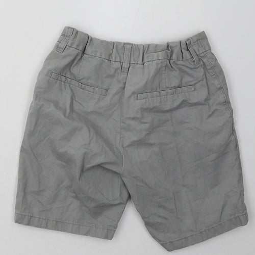 NEXT Boys Grey  Cotton Chino Shorts Size 11 Years  Regular Buckle