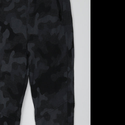 sainsburys Boys Black Camouflage Cotton Jogger Trousers Size 10 Years  Regular Tie