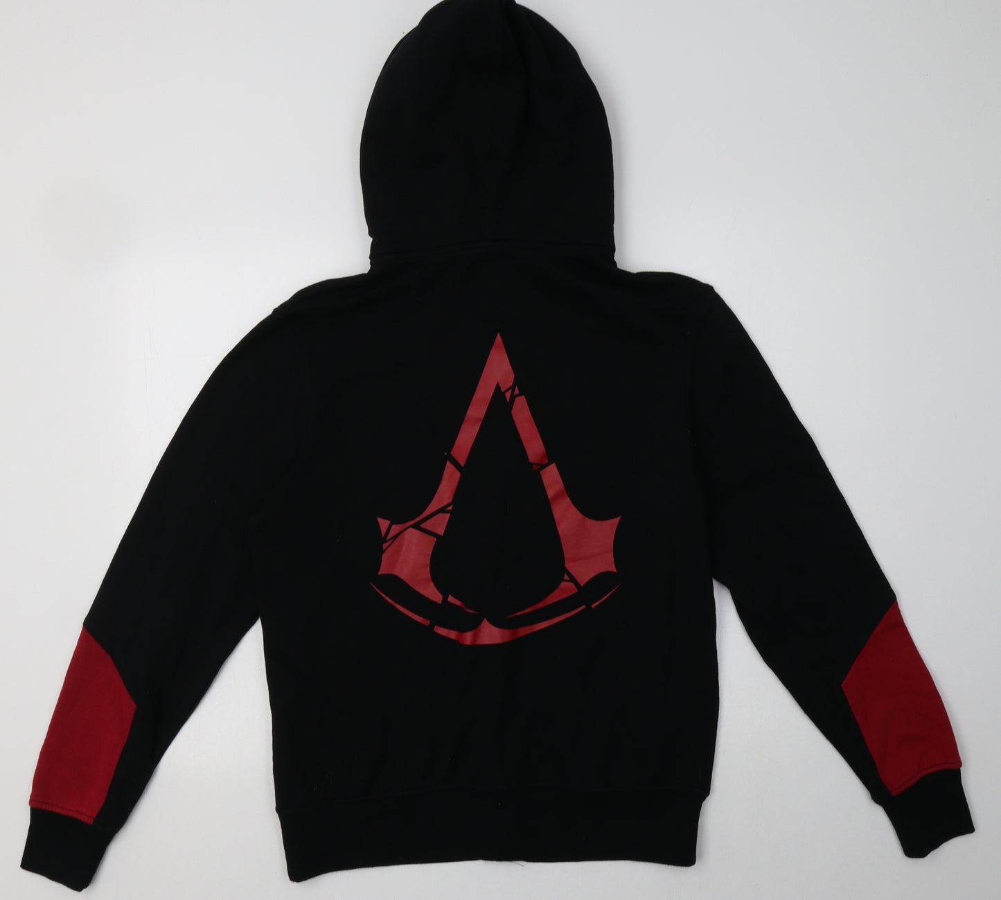 Assassin's Creed Mens Black  Cotton Full Zip Hoodie Size M