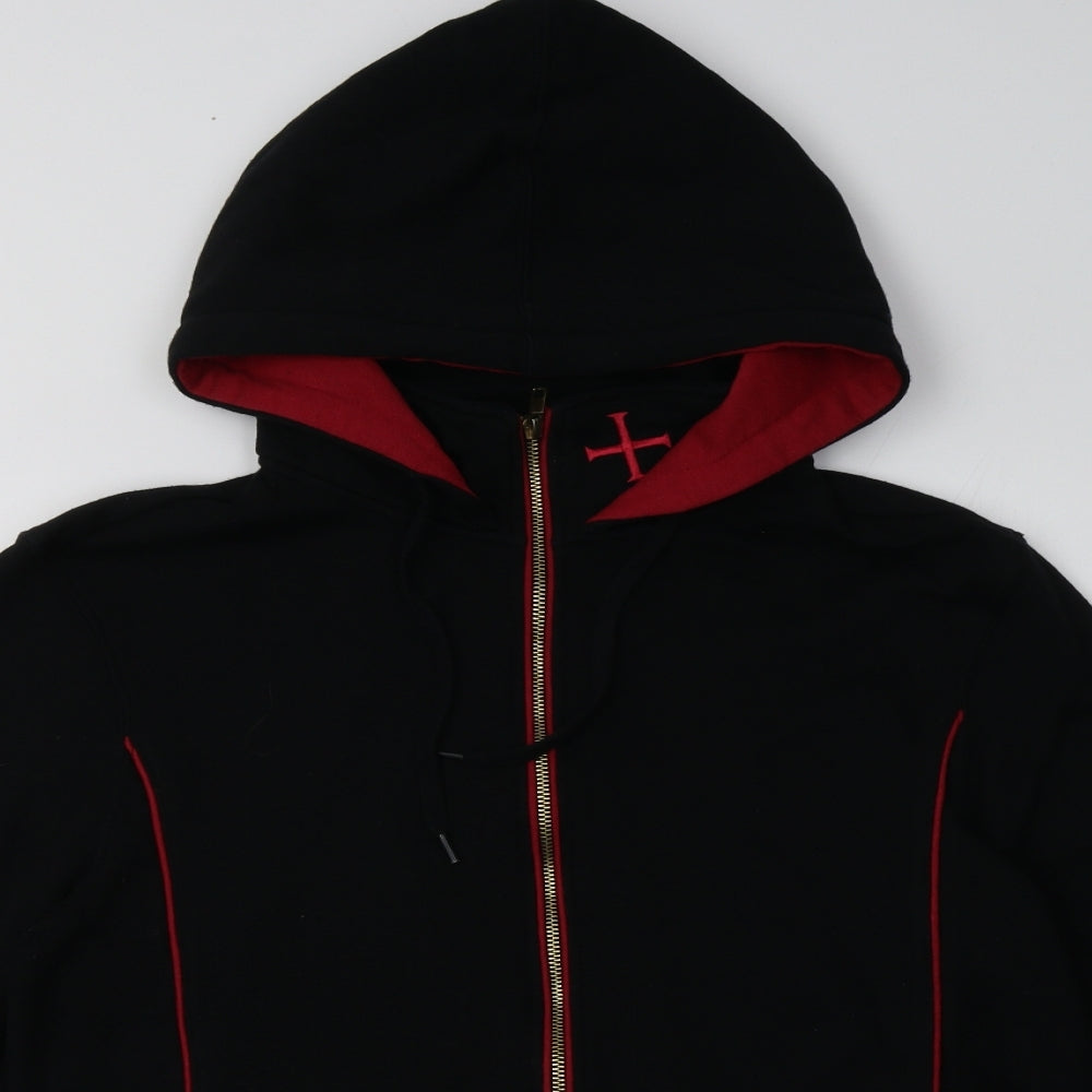 Assassin's Creed Mens Black  Cotton Full Zip Hoodie Size M