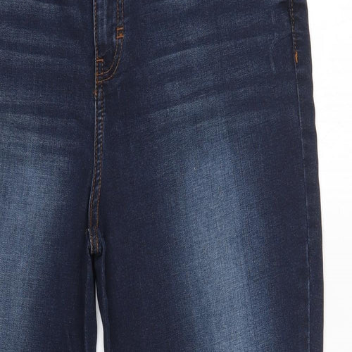 TU Womens Blue  Cotton Skinny Jeans Size 18 L27 in Regular