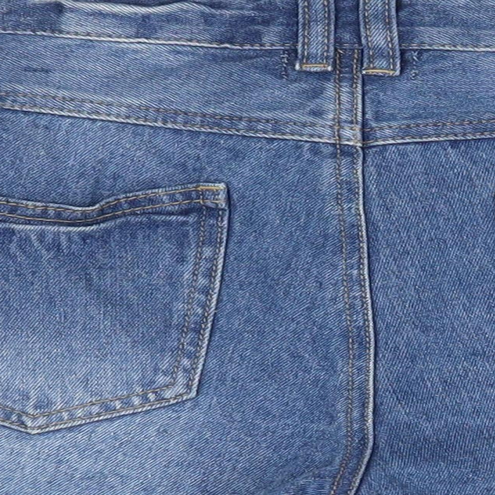 George Womens Blue  100% Cotton Boyfriend Shorts Size 16  Regular