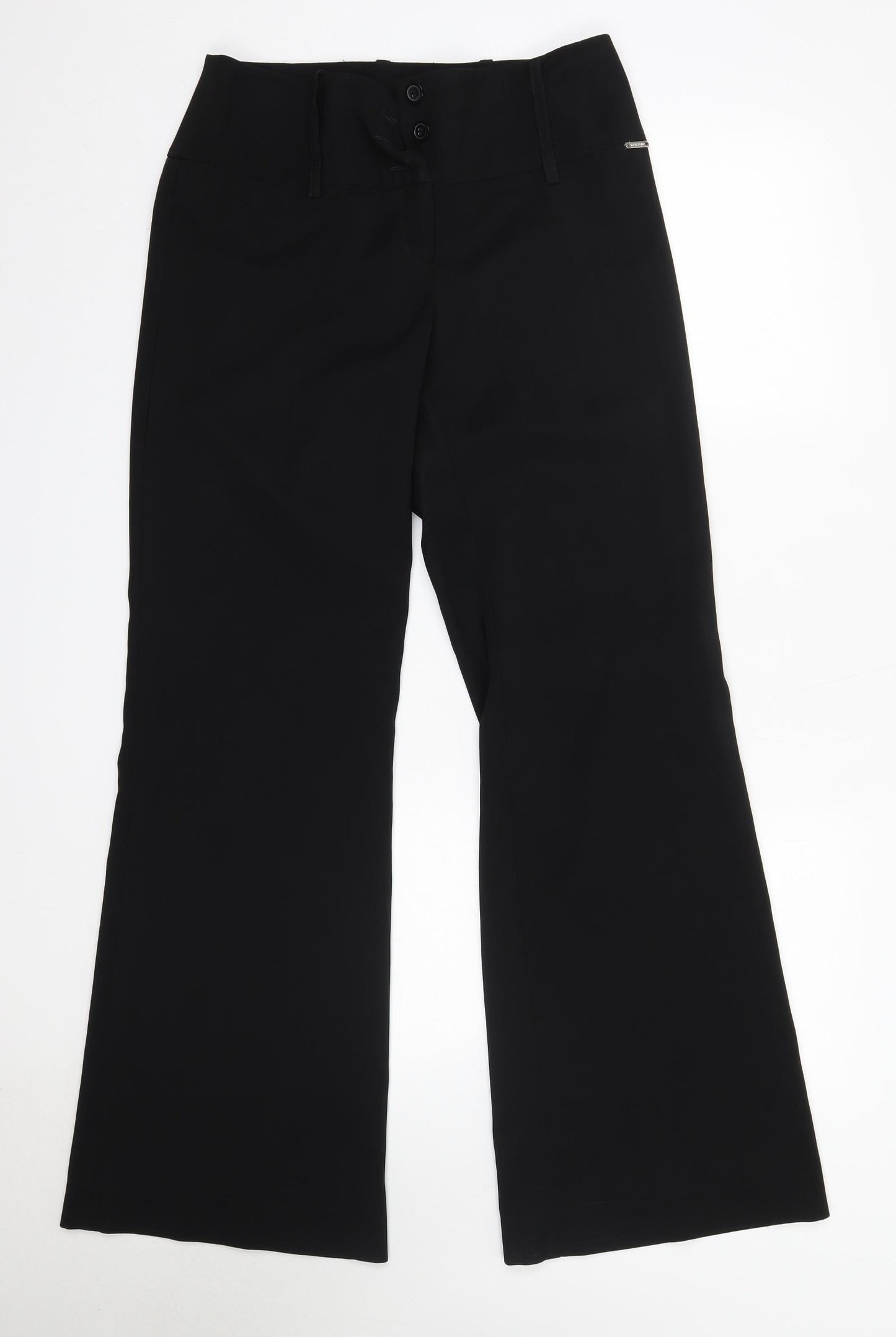 River Island Womens Black  Polyester Dress Pants Trousers Size 12 L32 in Regular